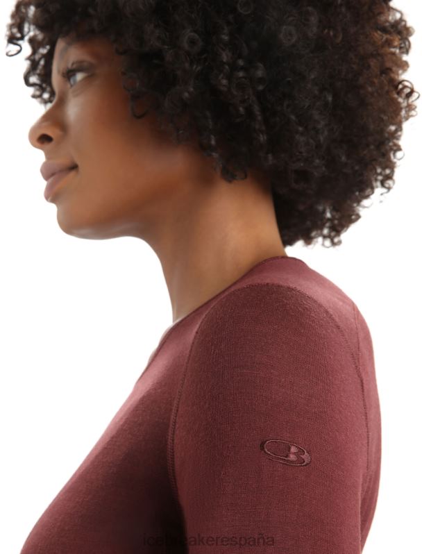 Icebreaker mujer Camiseta térmica de manga larga Merino 200 Oasis 0V2J0802 ropa Café exprés