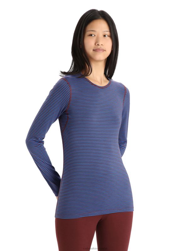Icebreaker mujer Camiseta térmica de manga larga Merino 200 Oasis 0V2J0804 ropa lazurita/espresso