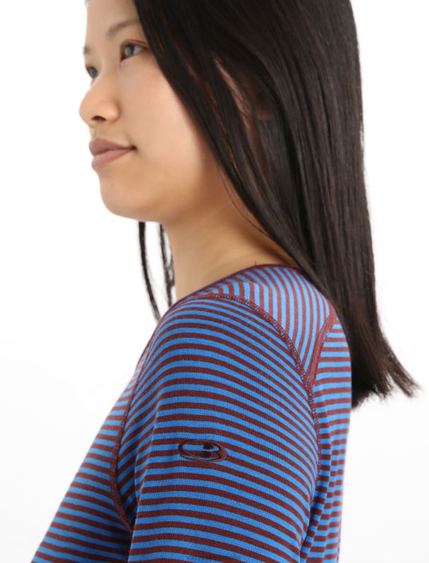 Icebreaker mujer Camiseta térmica de manga larga Merino 200 Oasis 0V2J0804 ropa lazurita/espresso