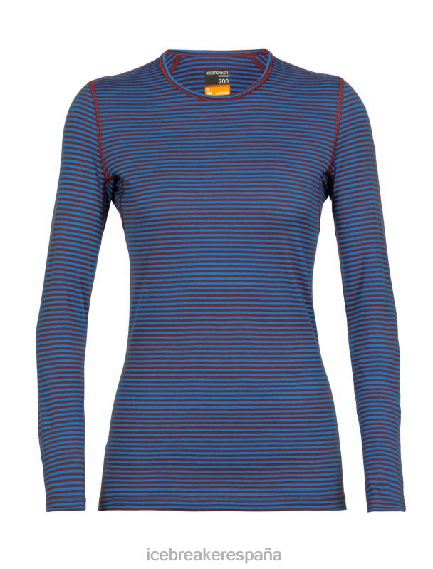 Icebreaker mujer Camiseta térmica de manga larga Merino 200 Oasis 0V2J0804 ropa lazurita/espresso