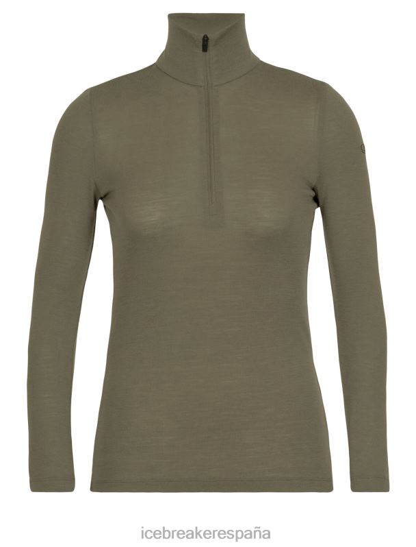 Icebreaker mujer Merino 175 camiseta térmica de manga larga y media cremallera para uso diario 0V2J0837 ropa cargarse