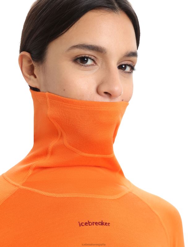 Icebreaker mujer Top térmico de manga larga con cuello vuelto de merinofina 300 0V2J0880 ropa destello