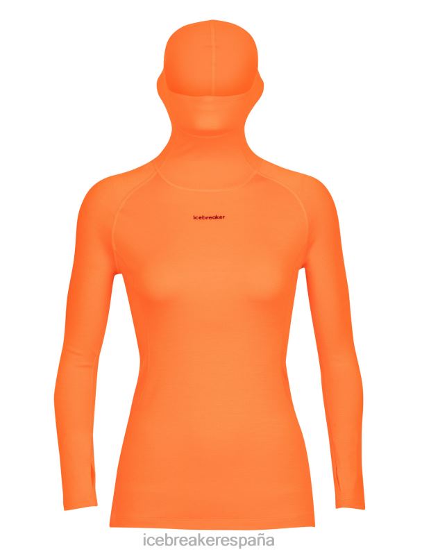 Icebreaker mujer Top térmico de manga larga con cuello vuelto de merinofina 300 0V2J0880 ropa destello