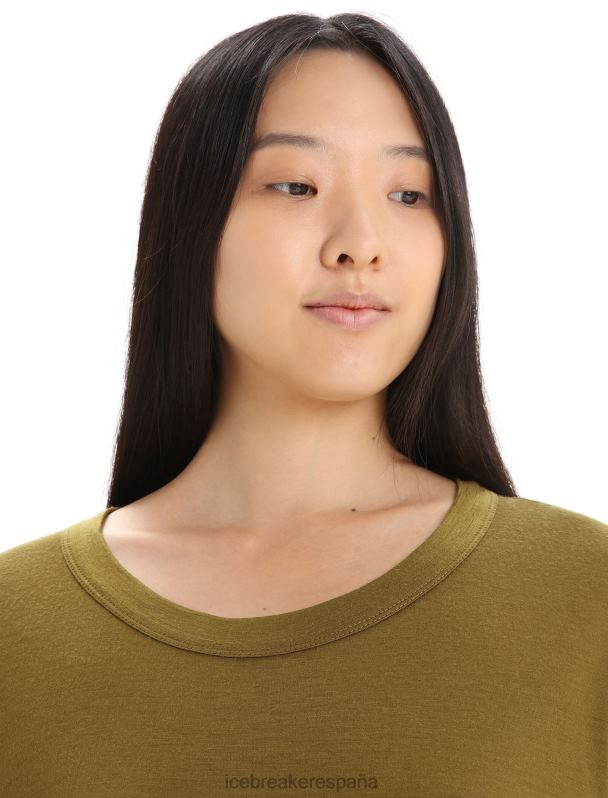 Icebreaker mujer vestido de granero de merino 0V2J0726 ropa algas