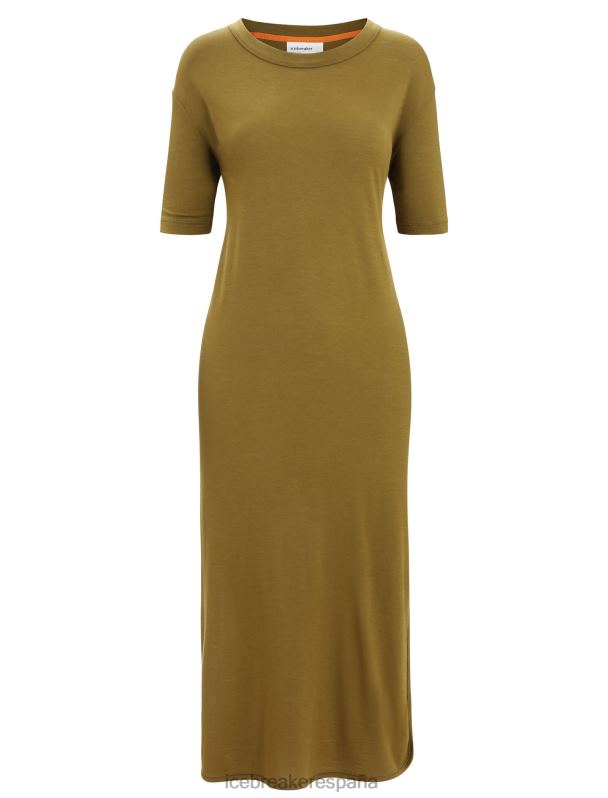 Icebreaker mujer vestido de granero de merino 0V2J0726 ropa algas