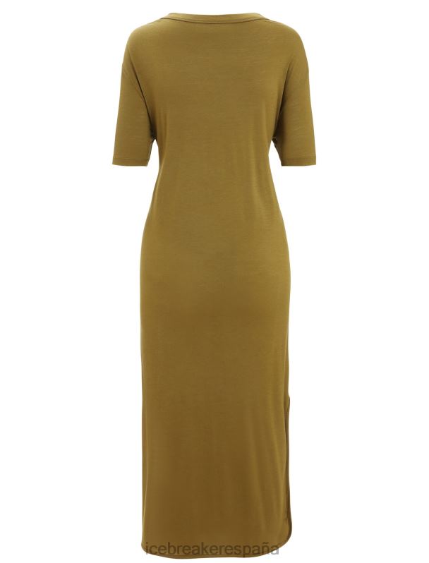 Icebreaker mujer vestido de granero de merino 0V2J0726 ropa algas