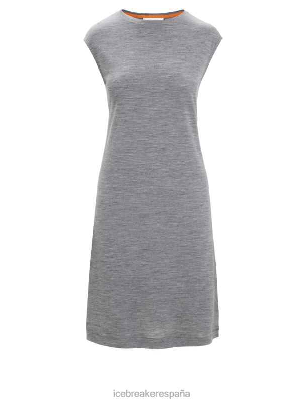 Icebreaker mujer vestido sin mangas de merino granary 0V2J0729 ropa brezo de piedra arenisca