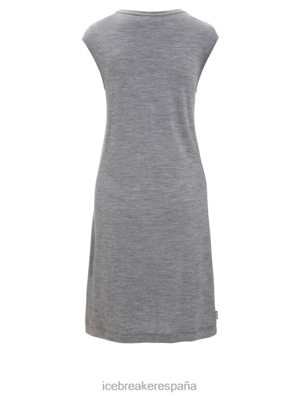 Icebreaker mujer vestido sin mangas de merino granary 0V2J0729 ropa brezo de piedra arenisca