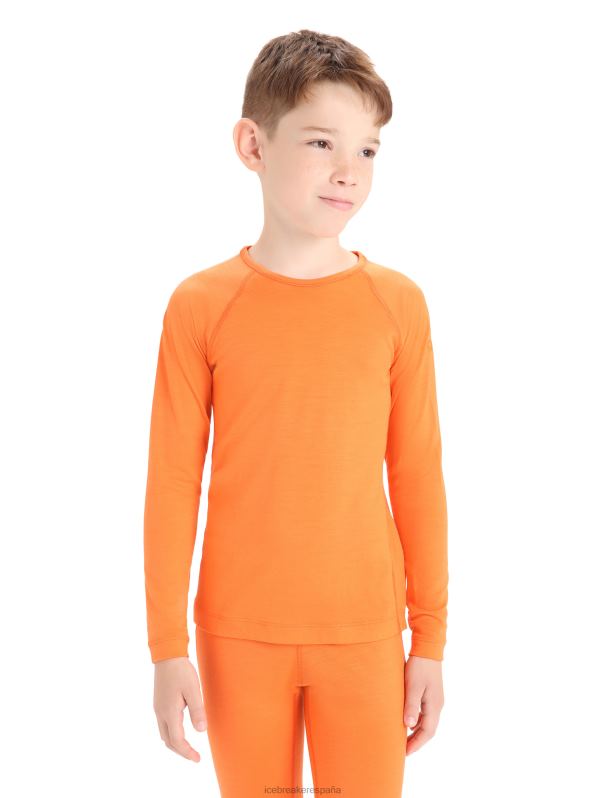 Icebreaker niños Camiseta térmica de manga larga Merino 200 Oasis 0V2J0942 ropa destello